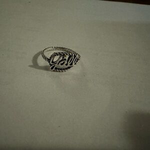 James Avery Silver 'Y'all' Script Ring - Silver